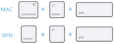 photoshop shortcuts for mac