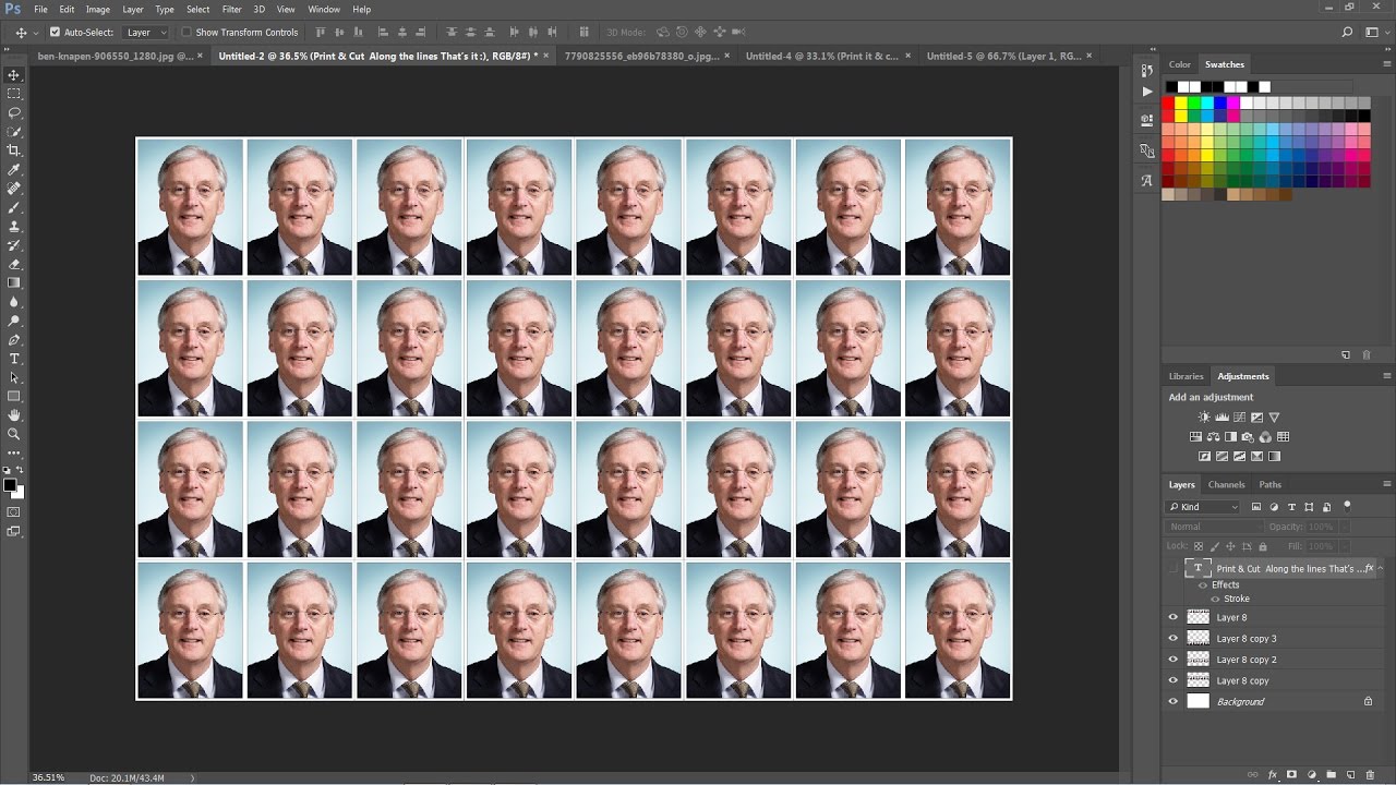 How To Create Passport Size Studio Photos In Photoshop Psdesire