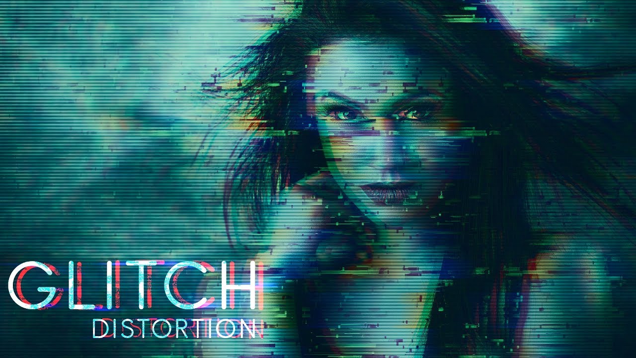 photoshop distortion effect glitch effects tutorials glitchy decolore poster