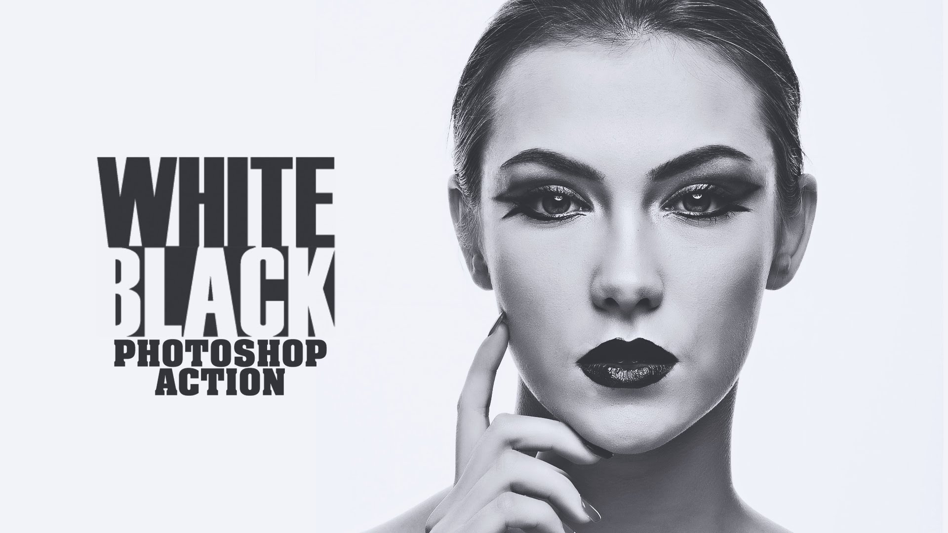 Black & White Stylish fashion Photoshop Action Free Download