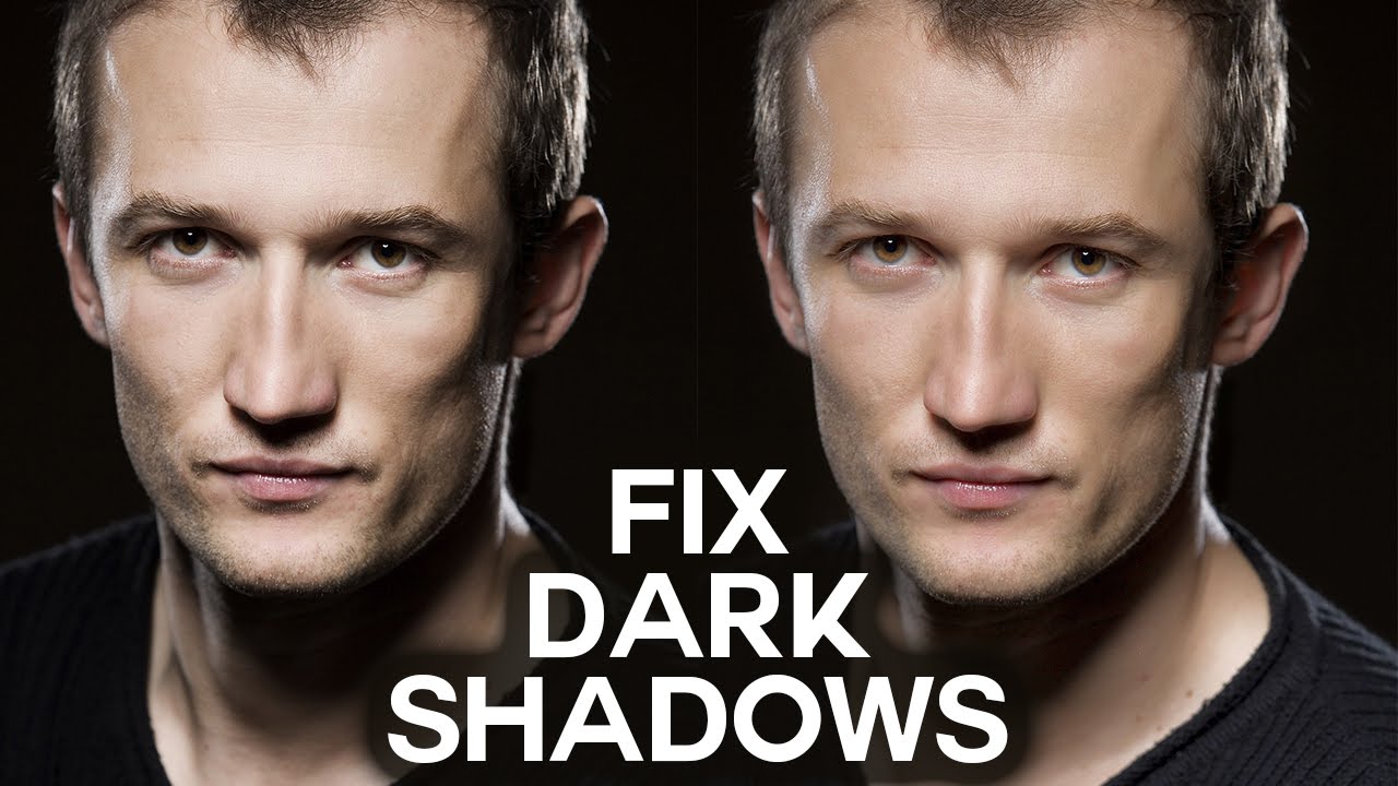 How to Fix Dark Shadows from Portrait Photography Photoshop Tutorial