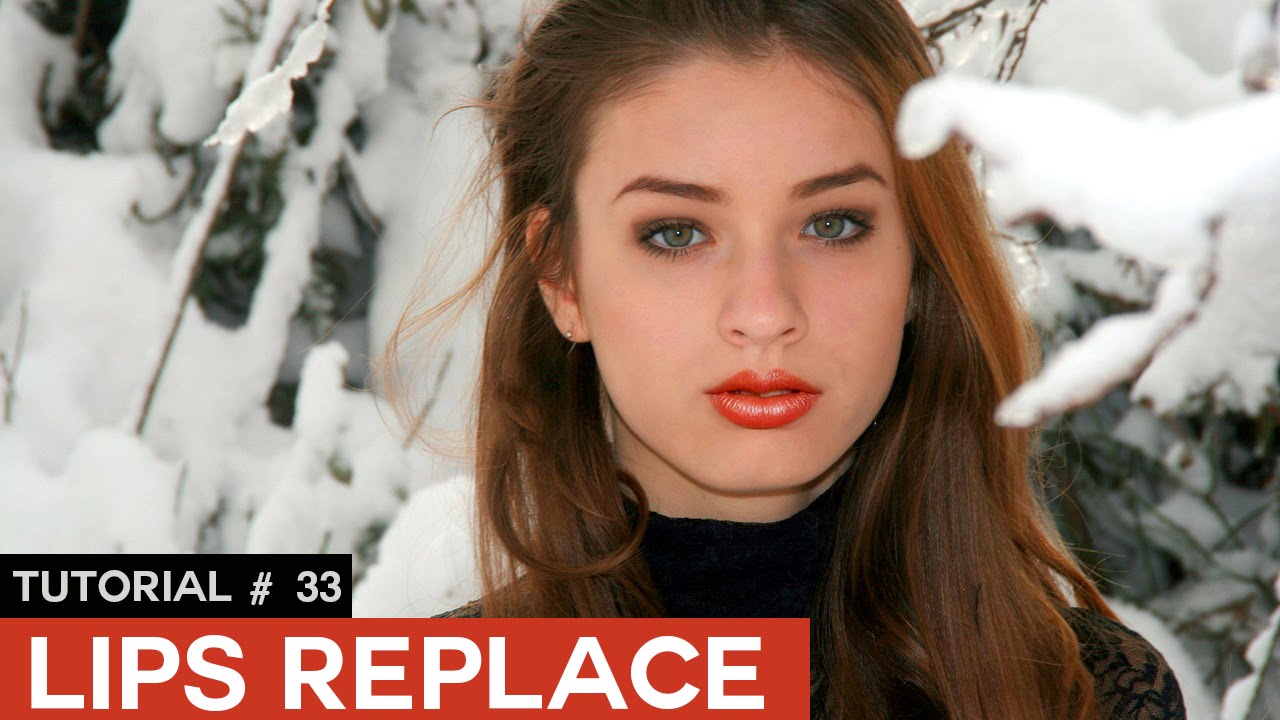 how to replace or swap lips in photoshop tutorial psd