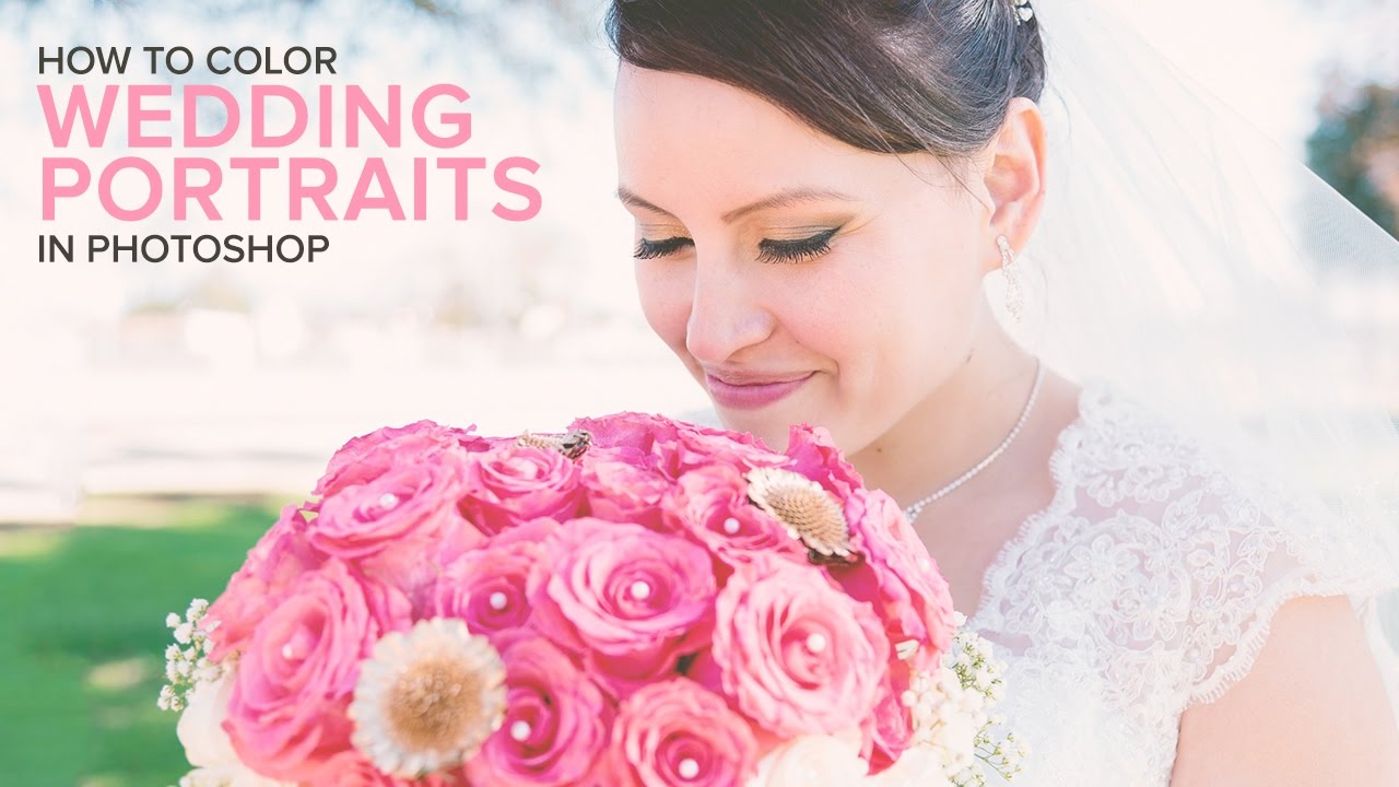 how to Easily Add a Sweet Color to a Wedding photos in photoshop