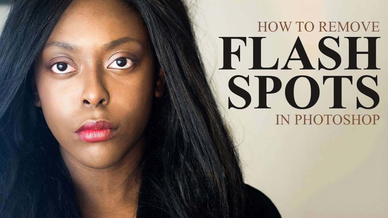 How To Remove Camera Flash HotSpots Reflections in Portrait with Photoshop
