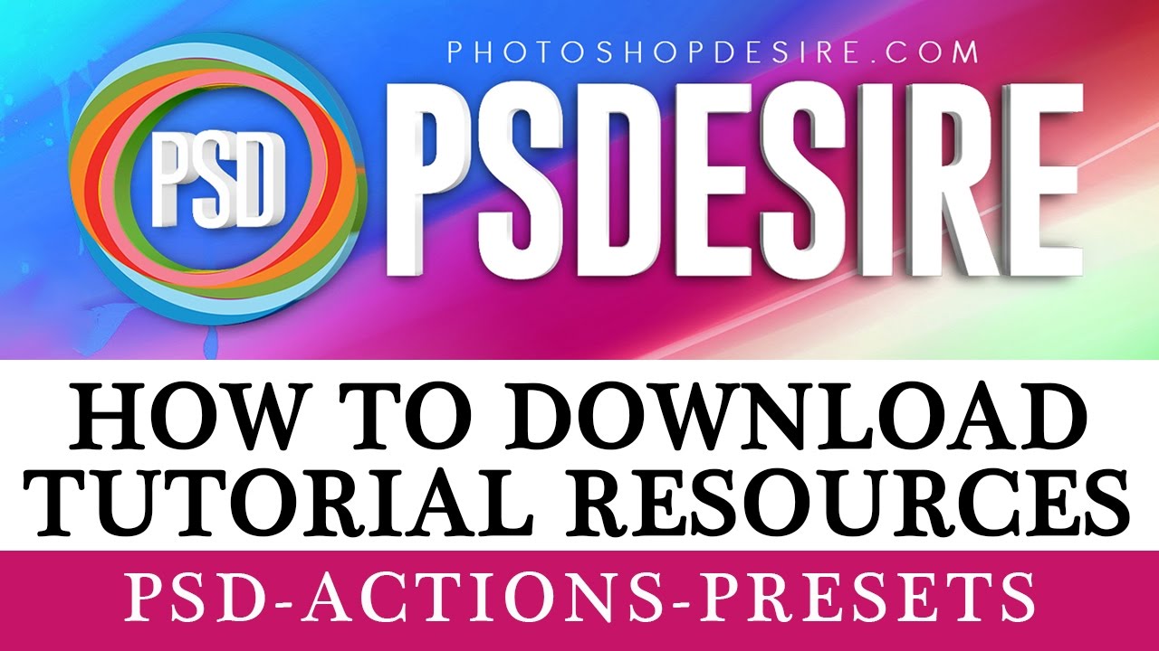 How to Download Tutorial Resources [From this site]