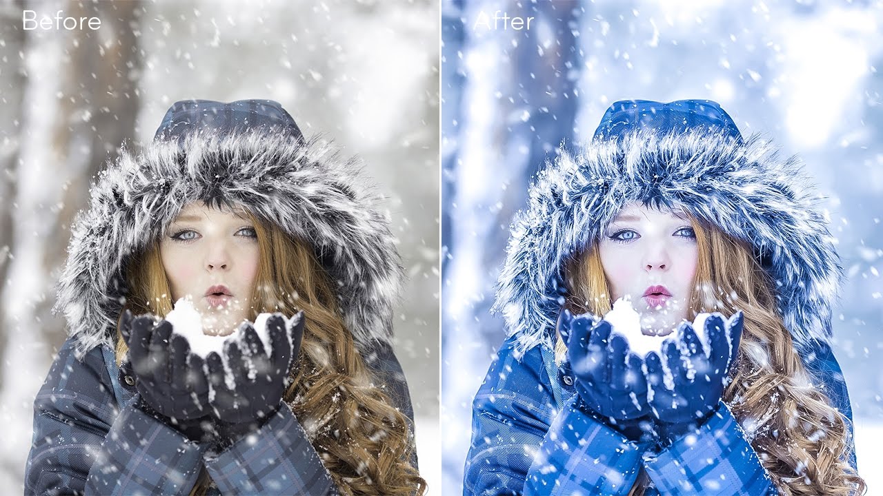 How to Create HDR Bluetone Winter photographs in Camera Raw