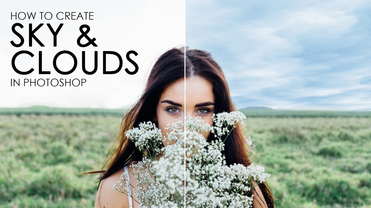 How to Create Blue Sky with Clouds in Photoshop