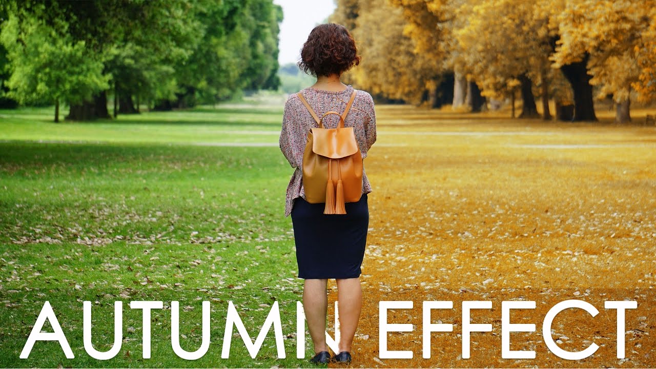 Spring to Autumn Color Effect - Photoshop Tutorial with Action