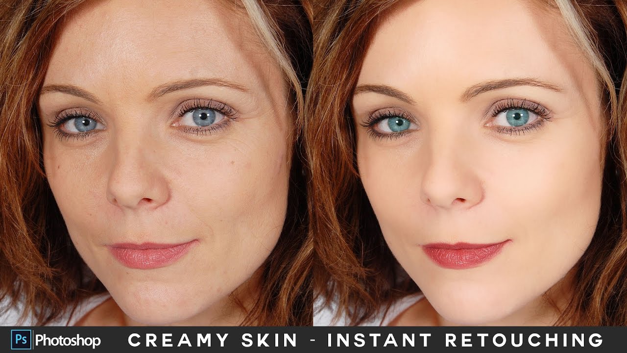 Creamy Light Skin - Instant Face Retouching in Photoshop