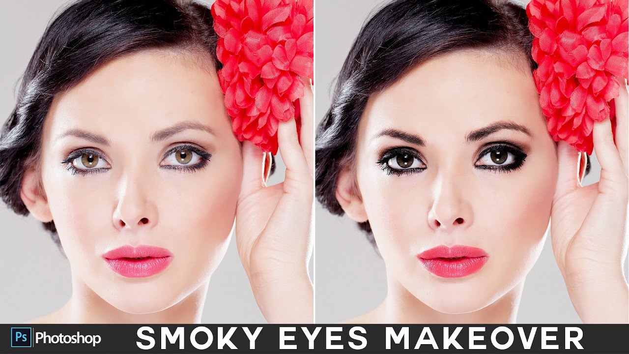 How to Create Smokey Eyes (Shadow & Mascara) in Photoshop