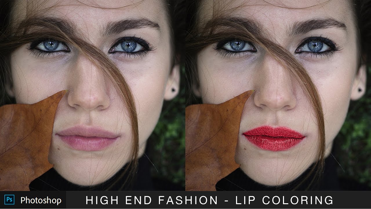 How to Apply Glossy Lip Color & Shade in Photoshop