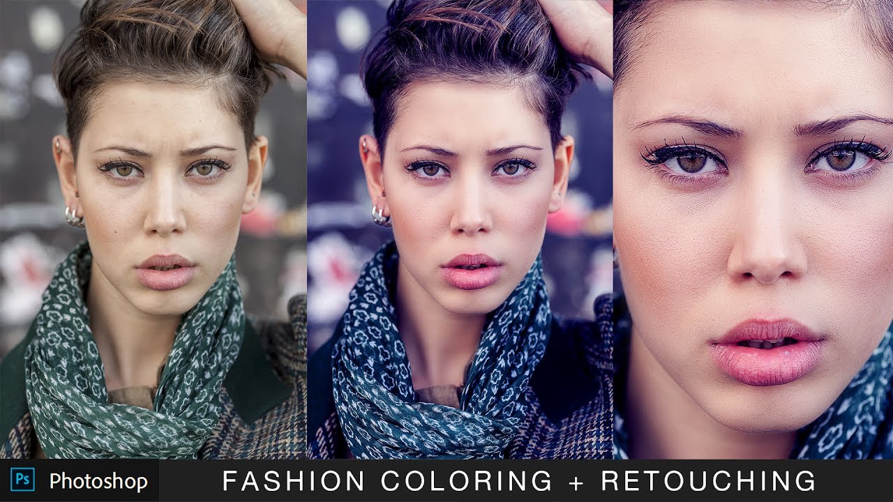 How to Create Fashion Color Tone and Retouch Portrait in Photoshop