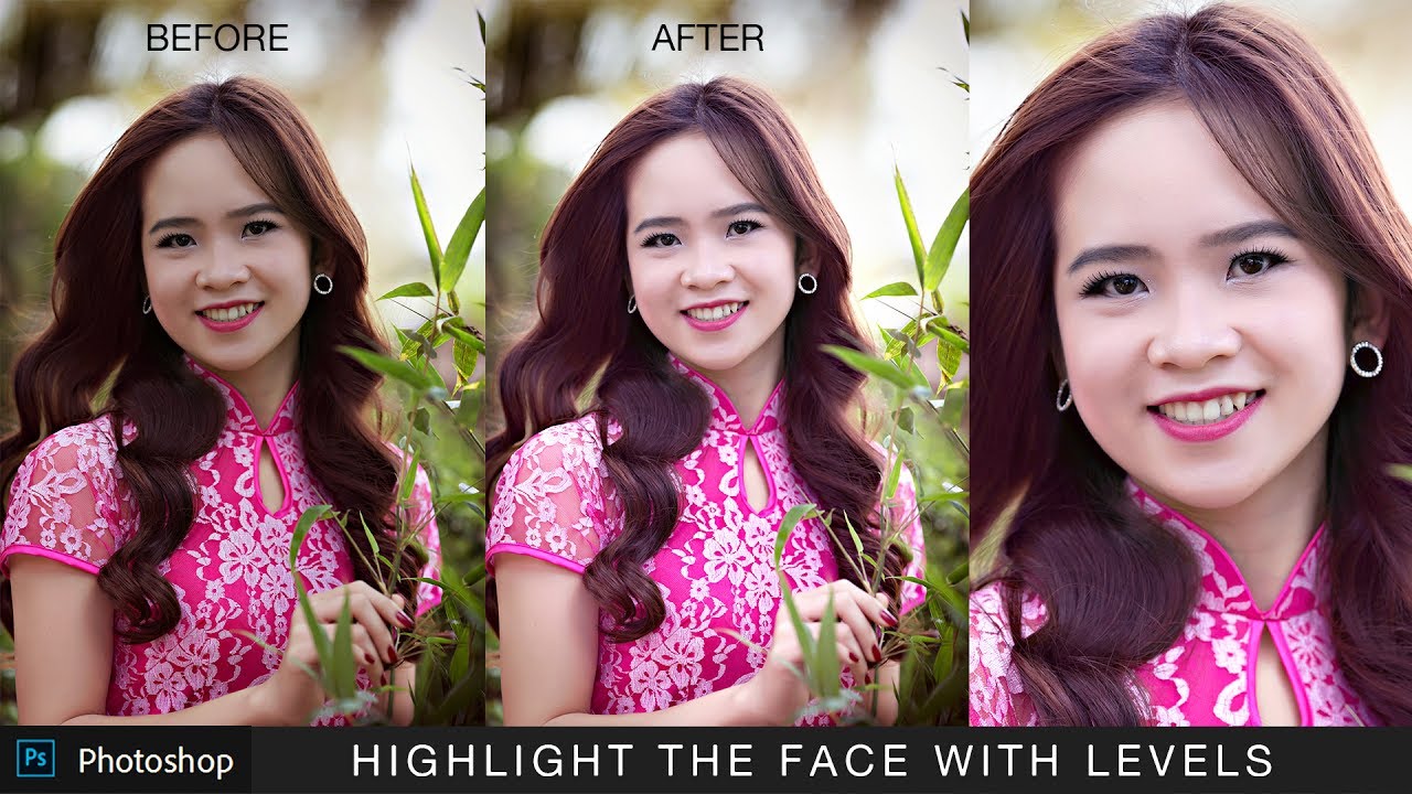 How to Highlight Face or Subject Using Levels Adjustment in Photoshop
