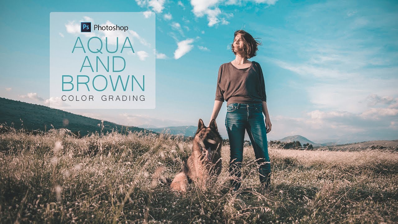 How to Create Aqua and Brown Color Grading Effect in Photoshop