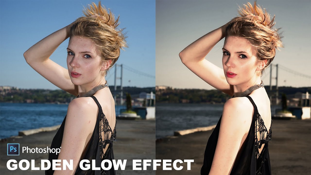 How to Create Beautiful Golden Glow Portraits Photo Effect in Photoshop