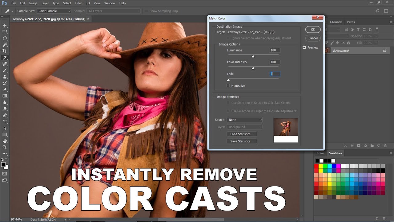 How to Instantly Remove Color Casts in Photoshop - Quickly and Easily