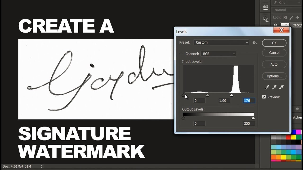 DIY Make Your Own Signature Into Watermark In Just 2 Minutes
