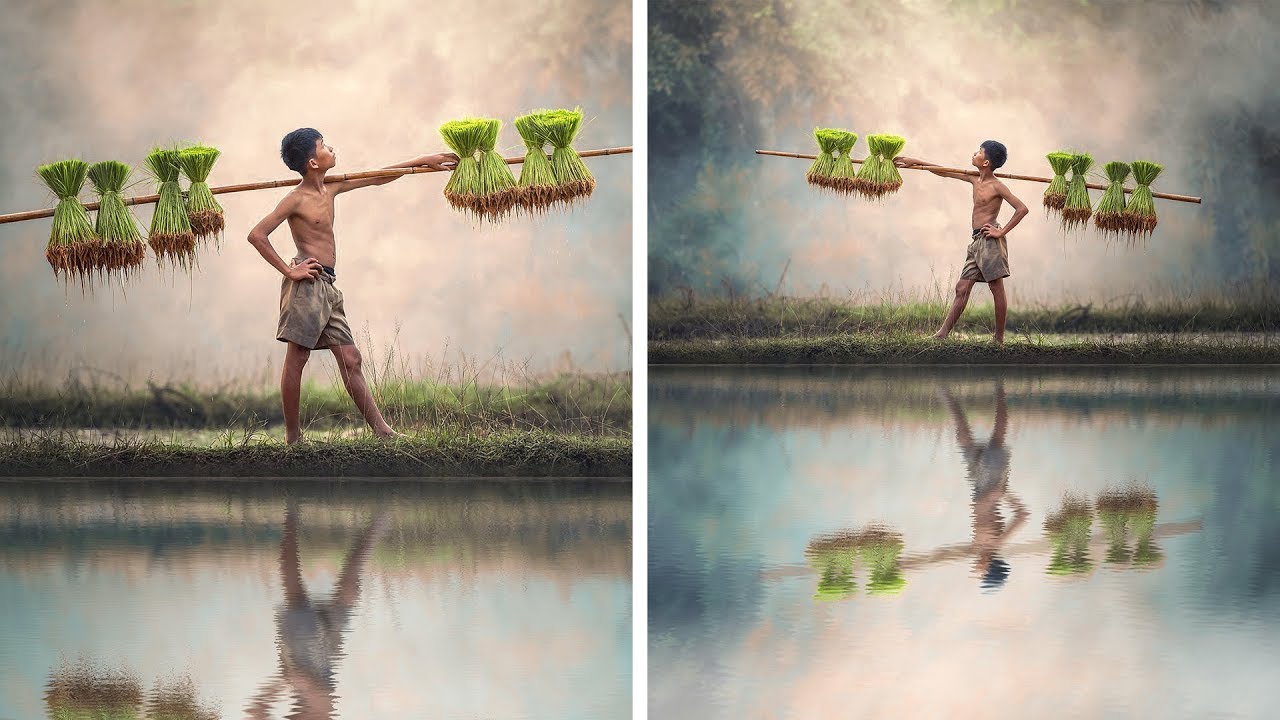 Photoshop Action: Create Water Reflections Photo Effect With Just One Click