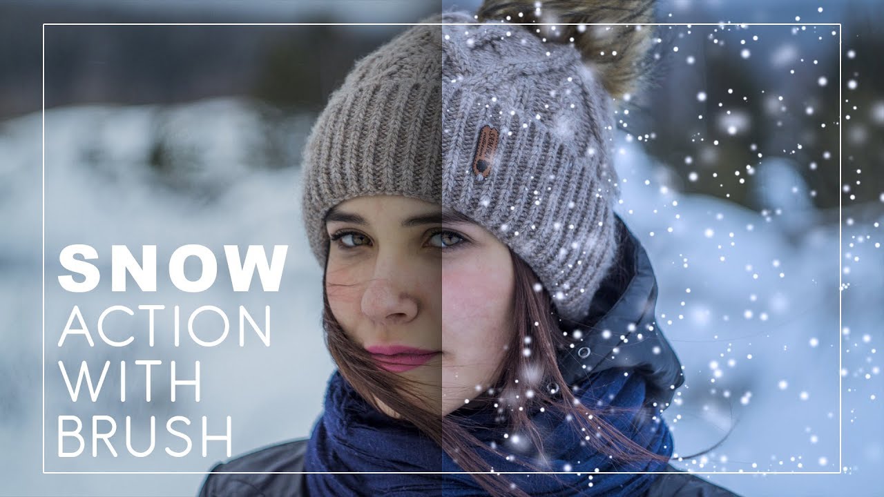 How to Create and Add Snow to Photos in Photoshop with Action Brush